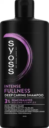 De Online Drogist Syoss Intense Fullness Deep Caring Shampoo 3% Niacinamide aanbieding