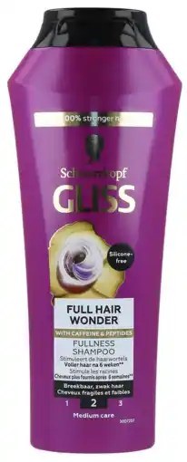 De Online Drogist Schwarzkopf Gliss Full Hair Wonder Fullness Shampoo Silicon Free 2 aanbieding