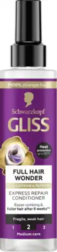 De Online Drogist Schwarzkopf Gliss Full Hair Wonder Express Repair Conditioner aanbieding