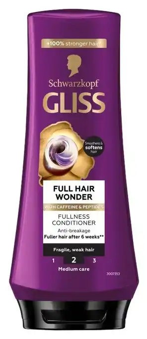 De Online Drogist Schwarzkopf Gliss Hull Hair Wonder Fullness Conditioner Anti-Beakage aanbieding