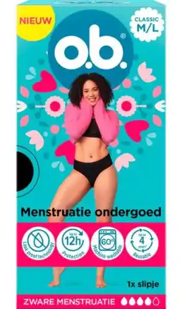 De Online Drogist OB Menstruatie Ondergoed Classic M/L aanbieding