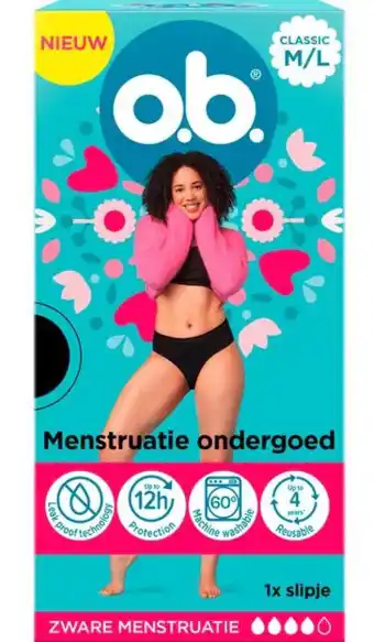 De Online Drogist OB Menstruatie Ondergoed Classic M/L aanbieding