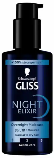 De Online Drogist Schwarzkopf Gliss Night Elixer Overnight Moisture 1 aanbieding