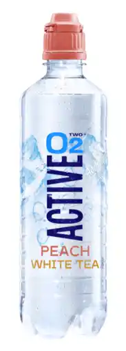 De Online Drogist Active O2 Peach White Tea Mineraalwater aanbieding