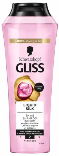 De Online Drogist Schwarzkopf Gliss Liquid Silk Shine Shampoo Silicon Free 2 aanbieding