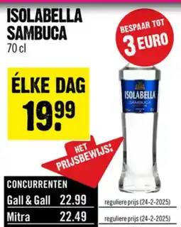 Dirck 3 Isolabella sambuca aanbieding