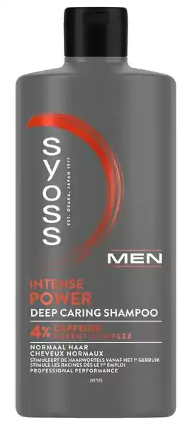 De Online Drogist Syoss Men Intense Power Deep Caring Shampoo 4% Caffeine Energy aanbieding