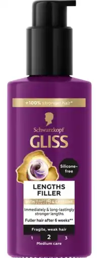 De Online Drogist Gliss Lenghts Filler Silicon Free with Cafeïne aanbieding