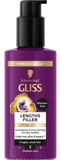 De Online Drogist Gliss Lenghts Filler Silicon Free with Cafeïne aanbieding