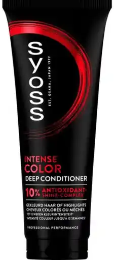 De Online Drogist Syoss Intense Color Deep Conditioner 10% Antioxidant Shine Complex aanbieding