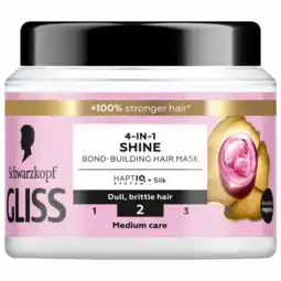 De Online Drogist Schwarzkopf Gliss 4-in-1 Shine Bonding Building Hair Mask 2 aanbieding