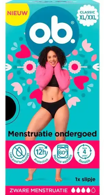 De Online Drogist OB Menstruatie Ondergoed Classic XL/XXL aanbieding