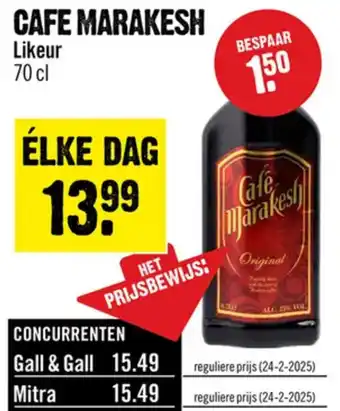 Dirck 3 Cafe marakesh Likeur aanbieding