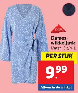 Lidl Dames wikkeljurk aanbieding