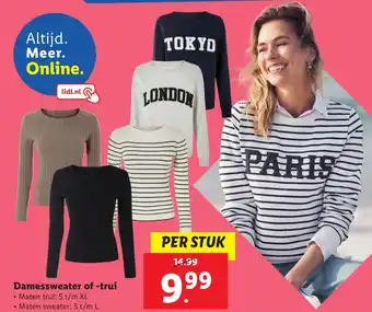 Lidl Damessweater of trui aanbieding