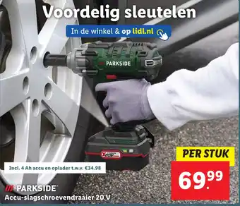 Lidl PARKSIDE Accu slagschroevendraaier 20 V aanbieding