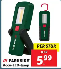 Lidl PARKSIDE Accu LED lamp aanbieding