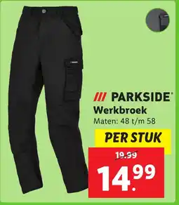 Lidl PARKSIDE Werkbroek aanbieding