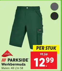 Lidl PARKSIDE Werkbermuda aanbieding