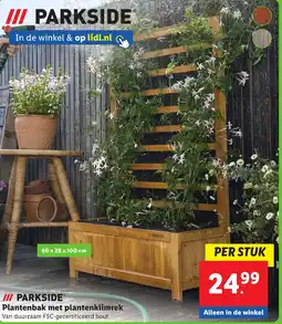 Lidl PARKSIDE Plantenbak met plantenklimrek aanbieding