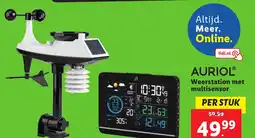 Lidl AURIOL Weerstation met multisensor aanbieding