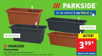 Lidl PARKSIDE Plantenbak aanbieding