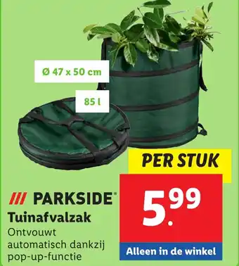 Lidl PARKSIDE Tuinafvalzak aanbieding