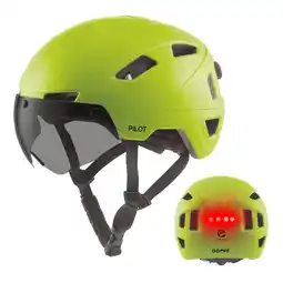 ANWB Go-off PILOT fietshelm met vizier NTA certif. Fluor Geel aanbieding