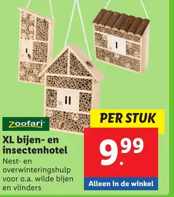 Lidl Zoofari XL bijen en insectenhotel aanbieding