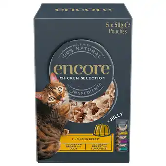 Zooplus 20x50g Kip Selectie Jelly Pouch Mix Encore Kattenvoer aanbieding