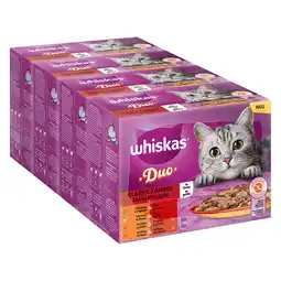 Zooplus 96x85g Classic Combos in Gelei Whiskas Duo Kattenvoer Maaltijdzakjes aanbieding