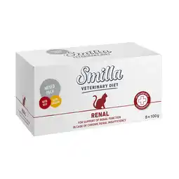 Zooplus 8x100g Smilla Veterinary Diet Mixpakket Renal Kip + Rund Katten natvoer aanbieding