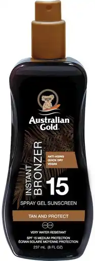 Amazon Australian Gold Australian Gold Sun Protection, SPF 15 met Bronzer - 237 ml aanbieding