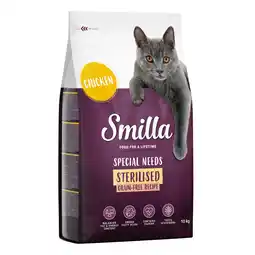 Zooplus 1kg Smilla Graanvrij Recept Sterilised met Kip Katten Droogvoer aanbieding