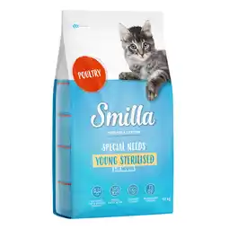 Zooplus 1kg Smilla Young Sterilised met Gevogelte Katten Droogvoer aanbieding