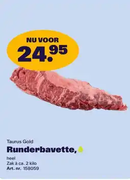 Bidfood Taurus Gold Runderbavette aanbieding