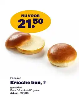 Bidfood Panesco Brioche bun aanbieding