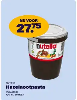 Bidfood Nutella Hazelnootpasta aanbieding