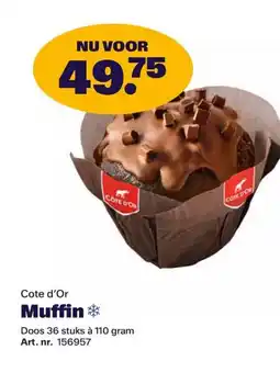 Bidfood Cote d'Or Muffin aanbieding