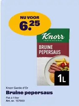 Bidfood Knorr Garde d'Or Bruine pepersaus aanbieding