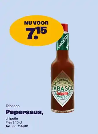 Bidfood Tabasco Pepersaus aanbieding