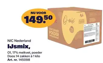 Bidfood NIC Nederland IJsmix, aanbieding