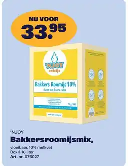 Bidfood ‘NJOY Bakkersroomijsmix aanbieding