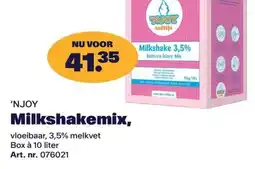 Bidfood 'NJOY Milkshakemix aanbieding