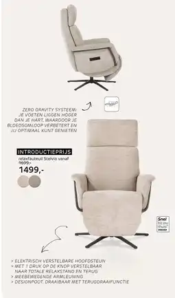 Henders & Hazel relaxfauteuil Stelvio aanbieding