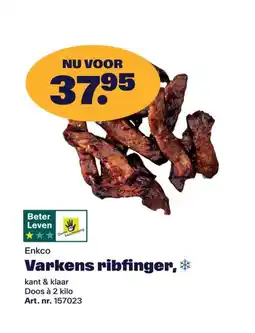 Bidfood Enkco Varkens ribfinger aanbieding