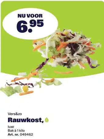 Bidfood Vers&zo Rauwkost aanbieding