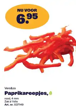 Bidfood Vers&zo Paprikareepjes aanbieding