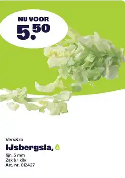 Bidfood Vers&zo IJsbergsla aanbieding