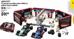 Intertoys LEGO CITY F1 garage met Mercedes AMG en Alpine auto's 60444 aanbieding